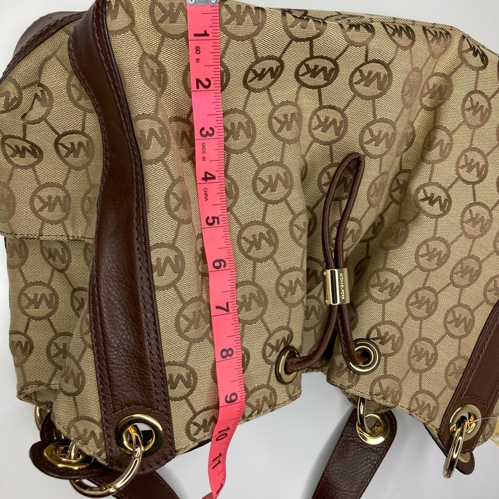 Nwt Michael Kors Signature Mk Canvas Satchel - image 7